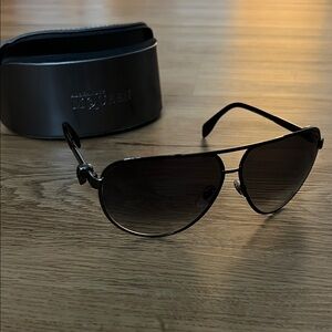Alexander McQueen Dark Aviator Sunglasses